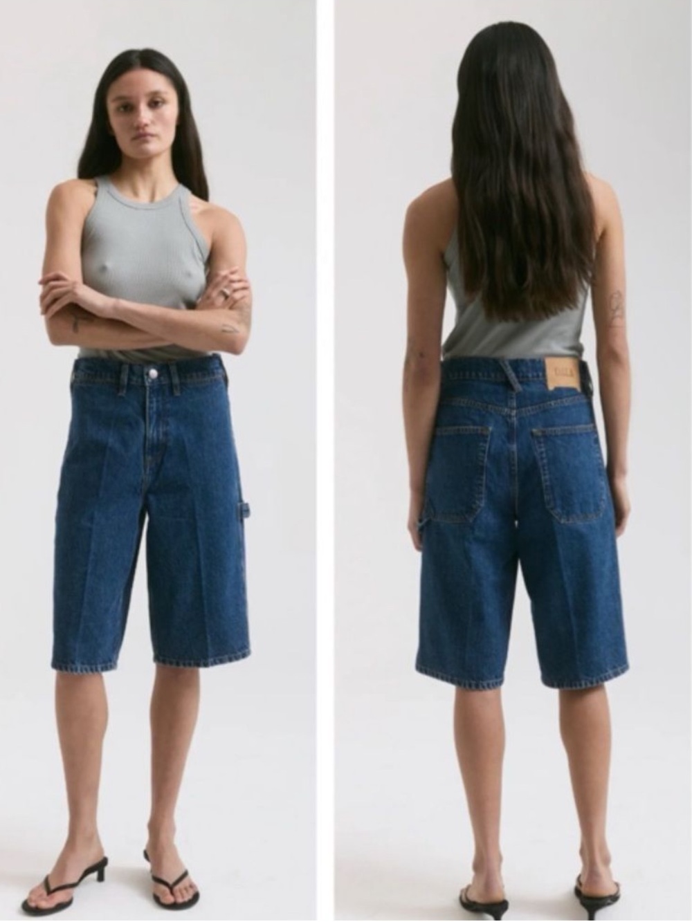 DALA STARCH SHORTS IN FLAT BLUE
